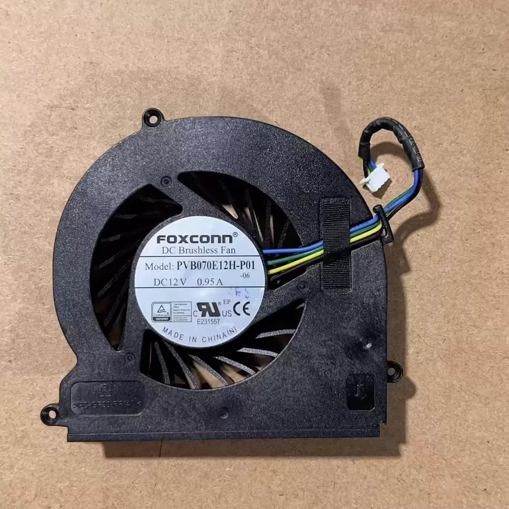 PVB070E12H-P01-06 Foxconn 12VDC 0.95A 70mm Blower Fan