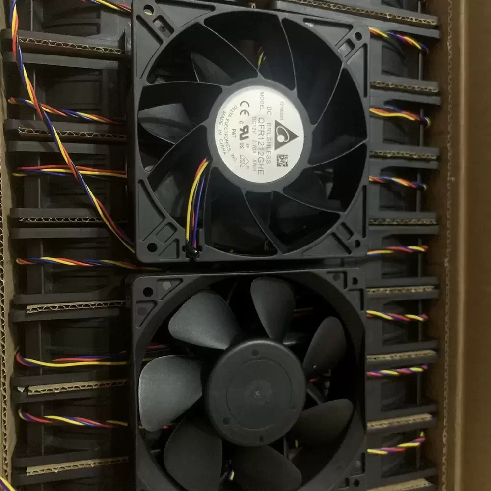 QFR1212GHE-XWH Delta 12VDC 120x120x38mm 2.70A Axial Fan QFR1212GHE-XWH Delta 12VDC 120x120x38mm 2.70A Axial Fan