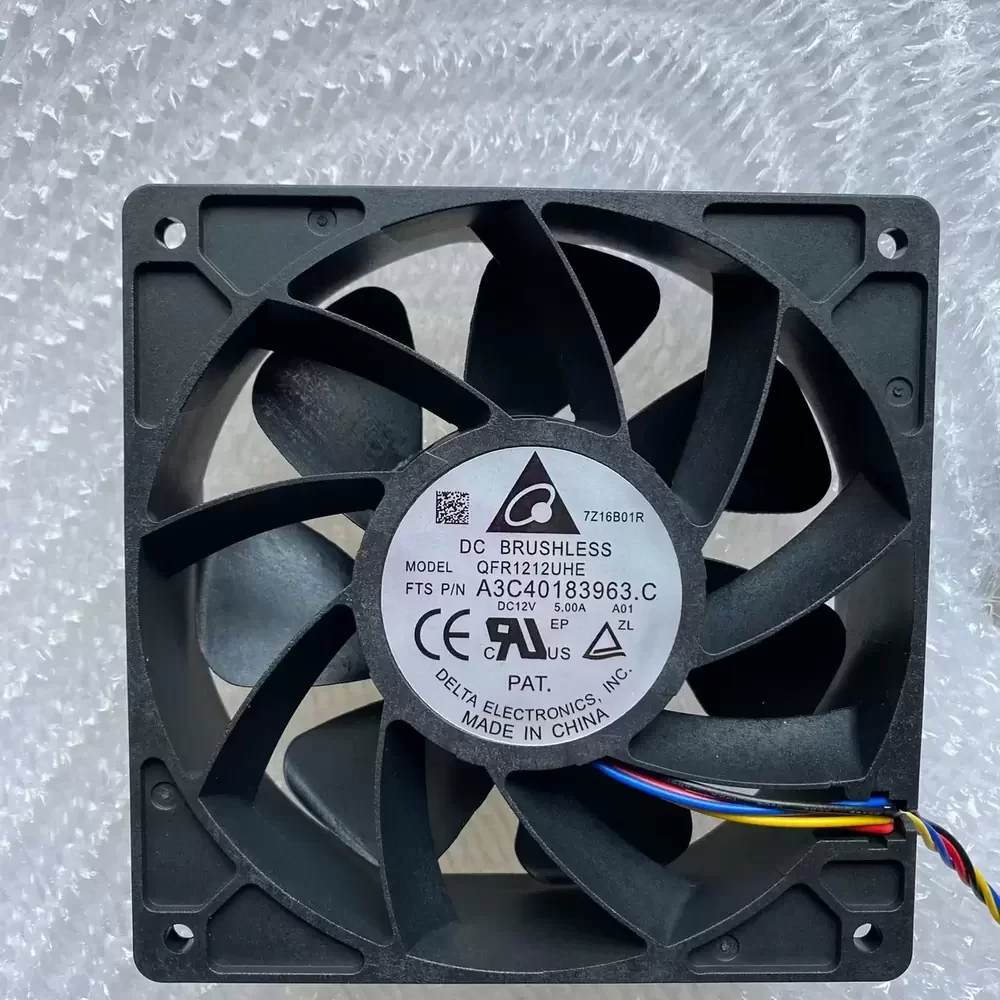 QFR1212UH-A01 Delta 12VDC 120x120x38mm PWM Axial Fan