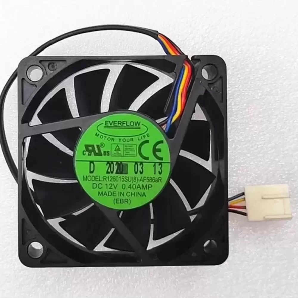 R126015SU(8)-AF586aR Everflow 12VDC 60x60x15.5mm Axial Fan