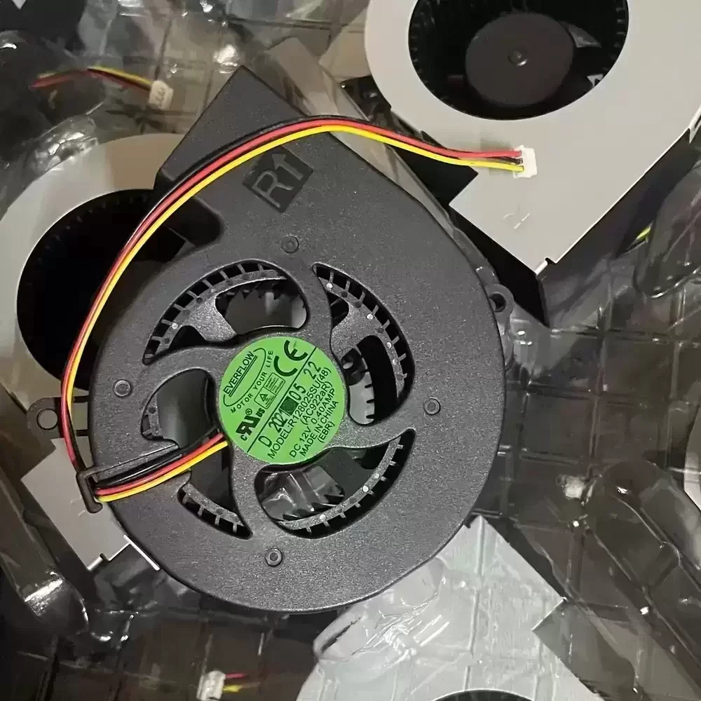 R128025SU(48) Everflow 12VDC 80x80x25mm Sleeve Blower