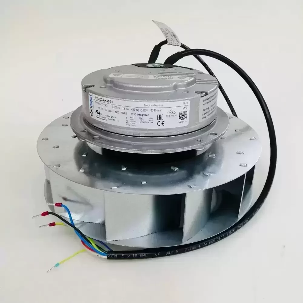 R3G250-AK41-71 ebmpapst 230VAC 250mm EC Centrifugal Fan R3G250-AK41-71 ebmpapst 230VAC 250mm EC Centrifugal Fan