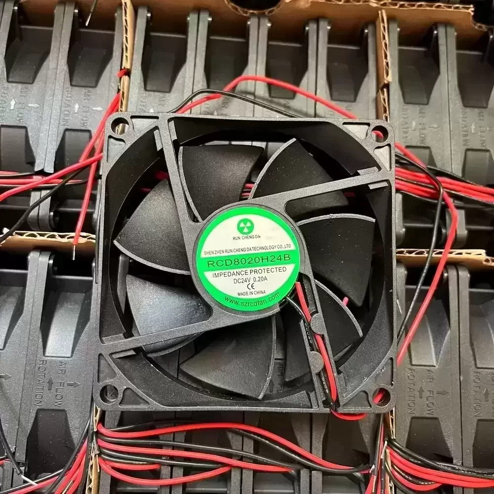 RCD8020H24B Run Cheng Da 24VDC 80x80x20mm Axial Fan