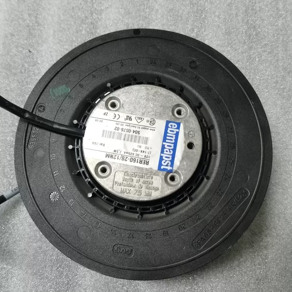 RER160-28/12NM-164 ebm-papst 12VDC 176mm 7.5W Centrifugal Fan