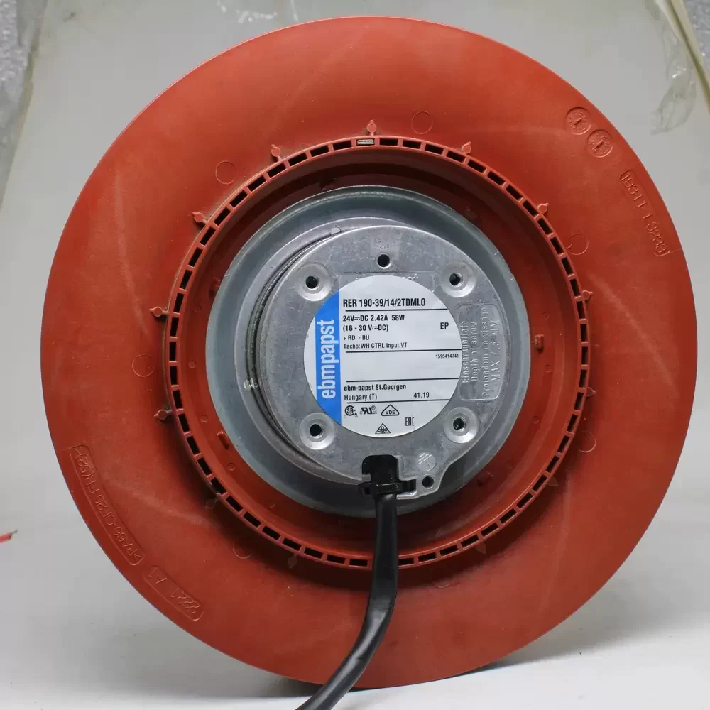 RER190-39/14/2TDMLO ebm-papst 24VDC 190mm Centrifugal Fan