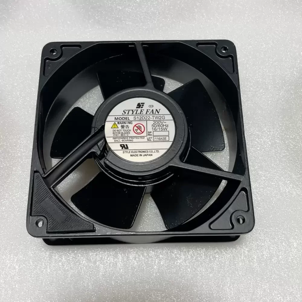 S12D22-TW2G STYLE FAN 220VAC 120x120x38mm Full Metal Axial Fan