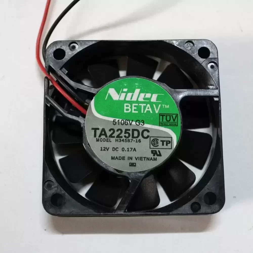 TA225DC H34587-16 Nidec 12VDC 60x60x25mm Axial Fan