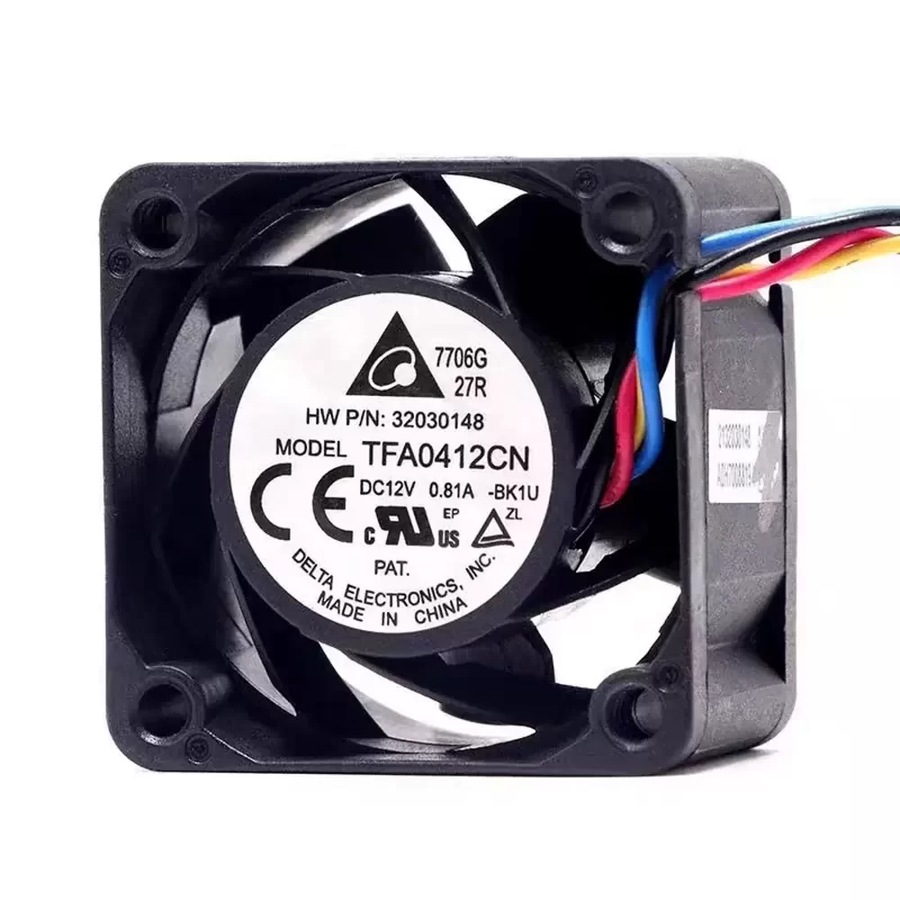 TFA0412CN-BK1U Delta 12VDC 0.81A 40x40x28mm Axial Fan