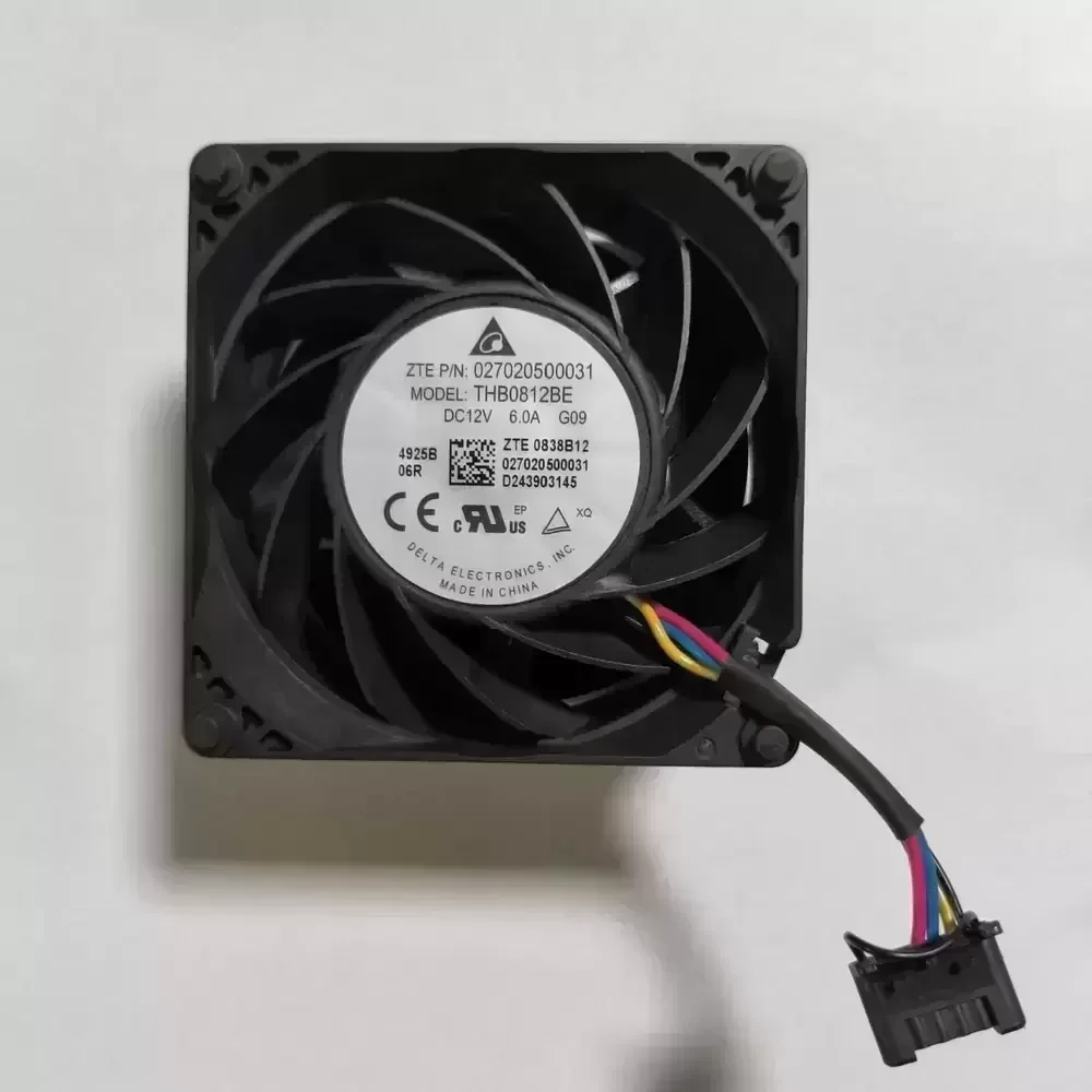 THB0812BE-G09 Delta 12VDC 80x80x38mm 4-Wire Axial Fan