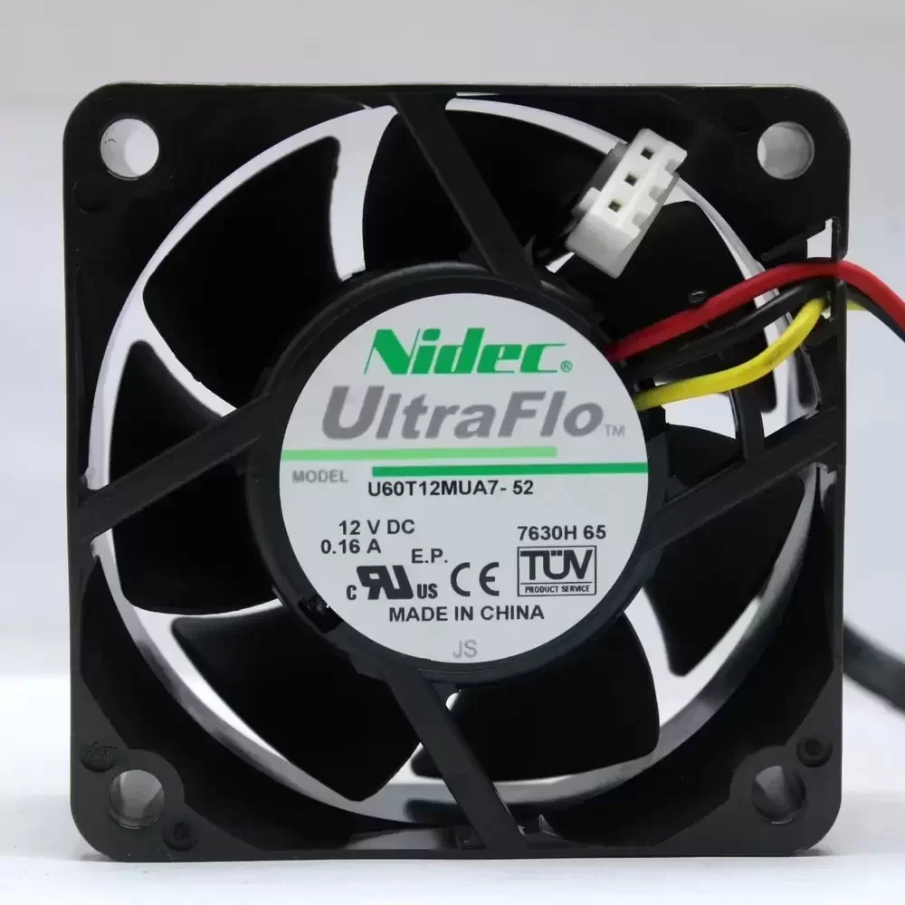 U92T12MUA7-52 Nidec 12VDC 92x92x25mm 3-Wire Axial Fan