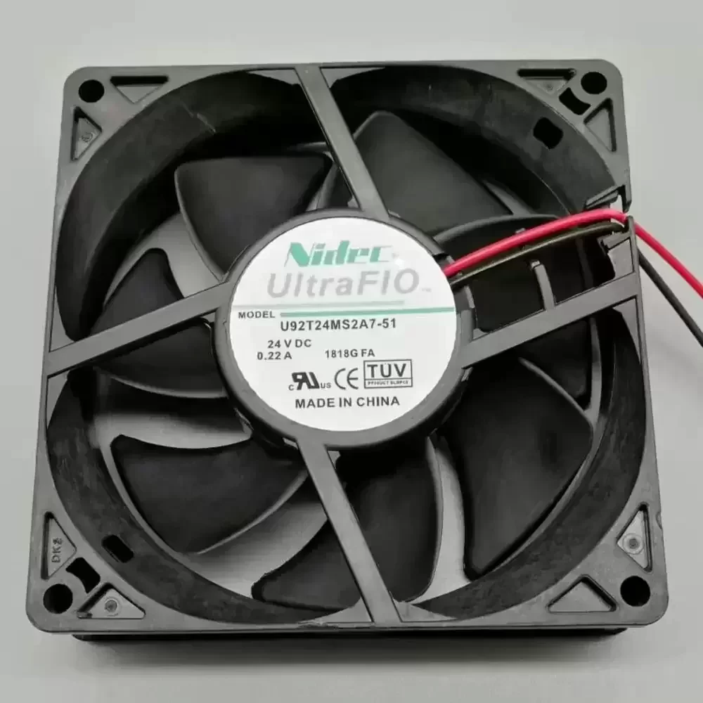 U92T24MS2A7-51 Nidec 24VDC 0.22A 92x92x25mm Axial Fan
