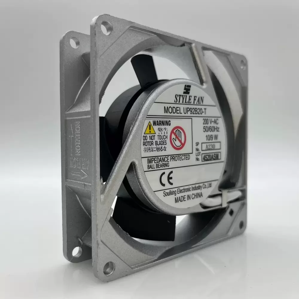 UP92B20-T STYLE FAN 200VAC 92mm Axial Fan UP92B20-T STYLE FAN 200VAC 92mm Axial Fan