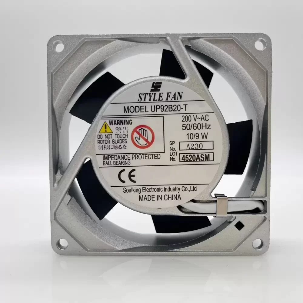 UP92B20-T STYLE FAN 200VAC 92mm Axial Fan