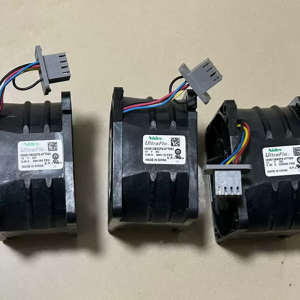 V60E12BS2F5-07T061 Nidec 12VDC 3.00A 60x60x38mm Axial Fan V60E12BS2F5-07T061 Nidec 12VDC 3.00A 60x60x38mm Axial Fan