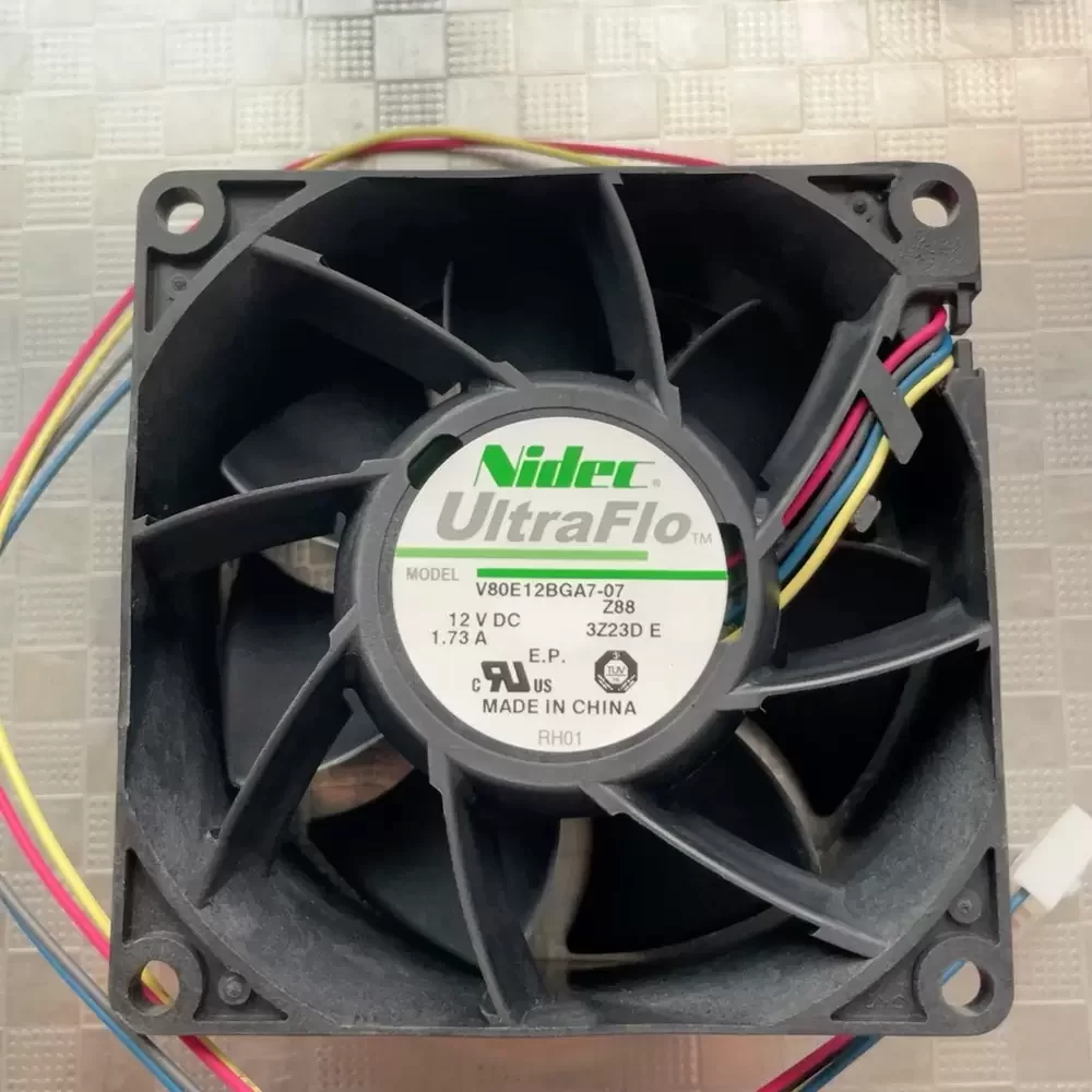 V80E12BGA7-07Z88 Nidec 12VDC 1.73A 80x80x38mm Axial Fan