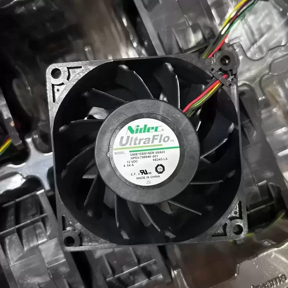 V80E12BS1ND5-08A03 Nidec 12VDC 80x80x38mm PWM Axial Fan