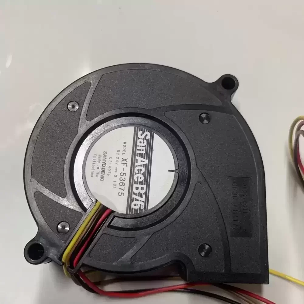 XF-53675 Sanyo Denki 24VDC 76mm 4-Wire Centrifugal Fan XF-53675 Sanyo Denki 24VDC 76mm 4-Wire Centrifugal Fan