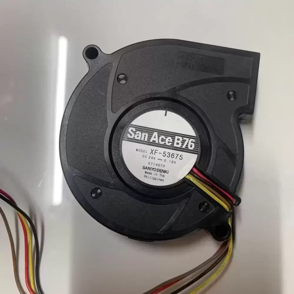XF-53675 Sanyo Denki 24VDC 76mm 4-Wire Centrifugal Fan