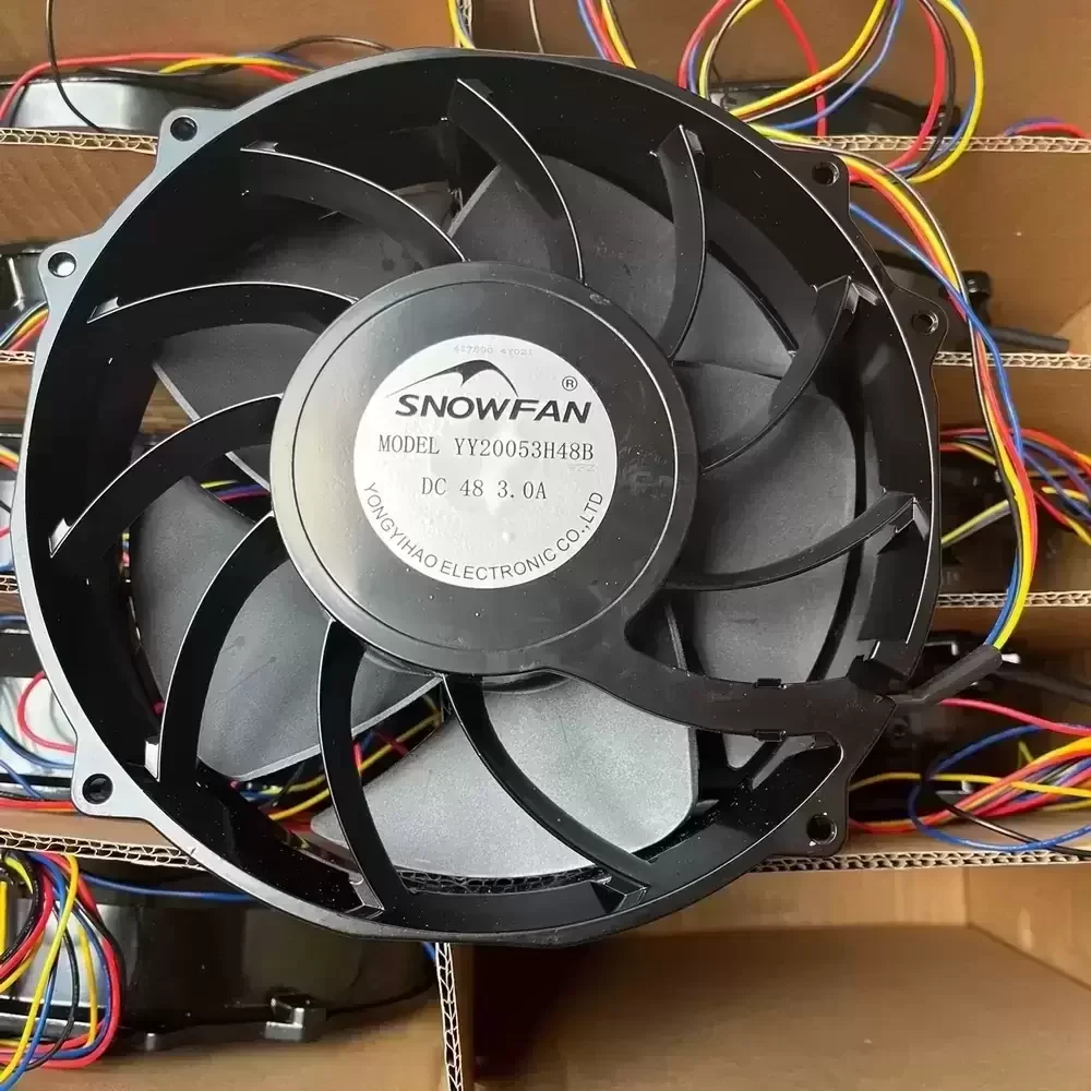 YY20053H48B SNOWFAN 48VDC 200x200x53mm 6800RPM Axial Fan