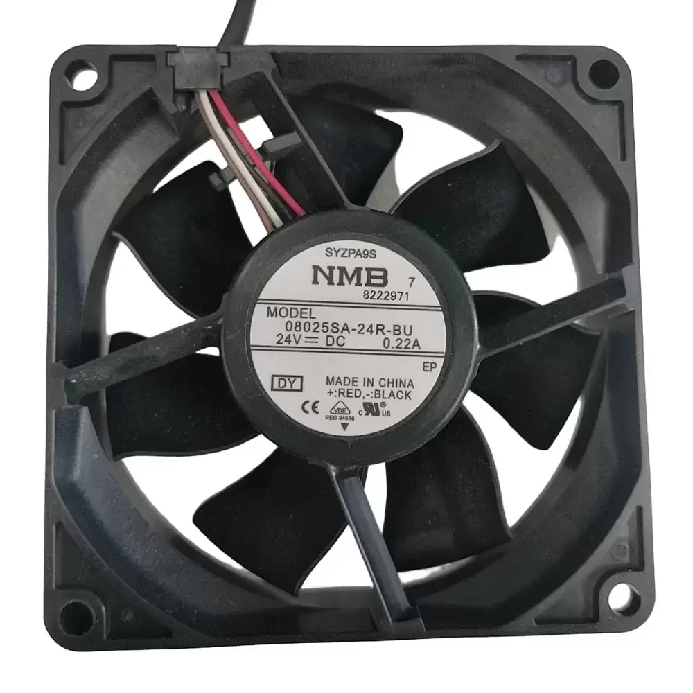 08025SA-24R-BU-DY NMB 24VDC 0.22A 80x80x25mm Axial Fan