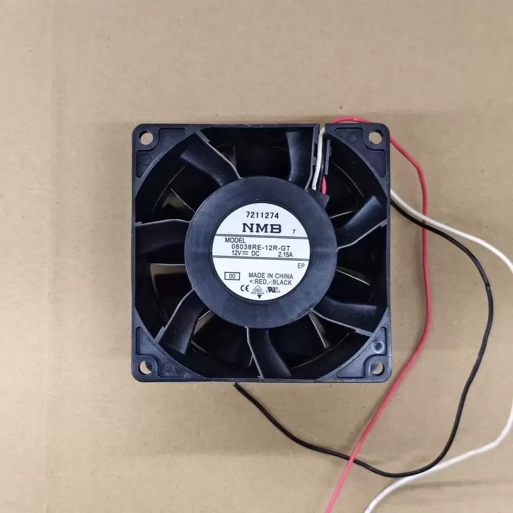 08038RE-12R-GT-00 NMB 12VDC 2.15A 80x80x38mm Axial Fan