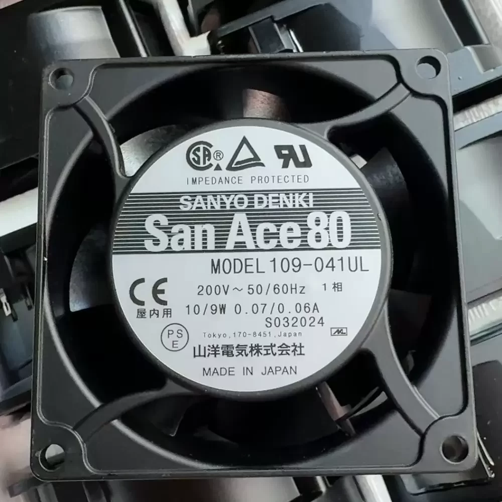 109-041UL SANYO DENKI 200VAC 80x80x42mm Axial Fan