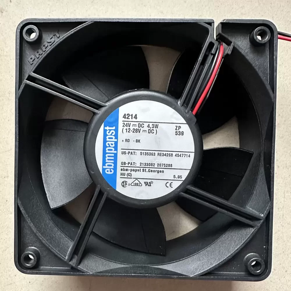 4214 ebmpapst 24VDC 4.3W 119x119x38mm Axial Fan 4214 ebmpapst 24VDC 4.3W 119x119x38mm Axial Fan
