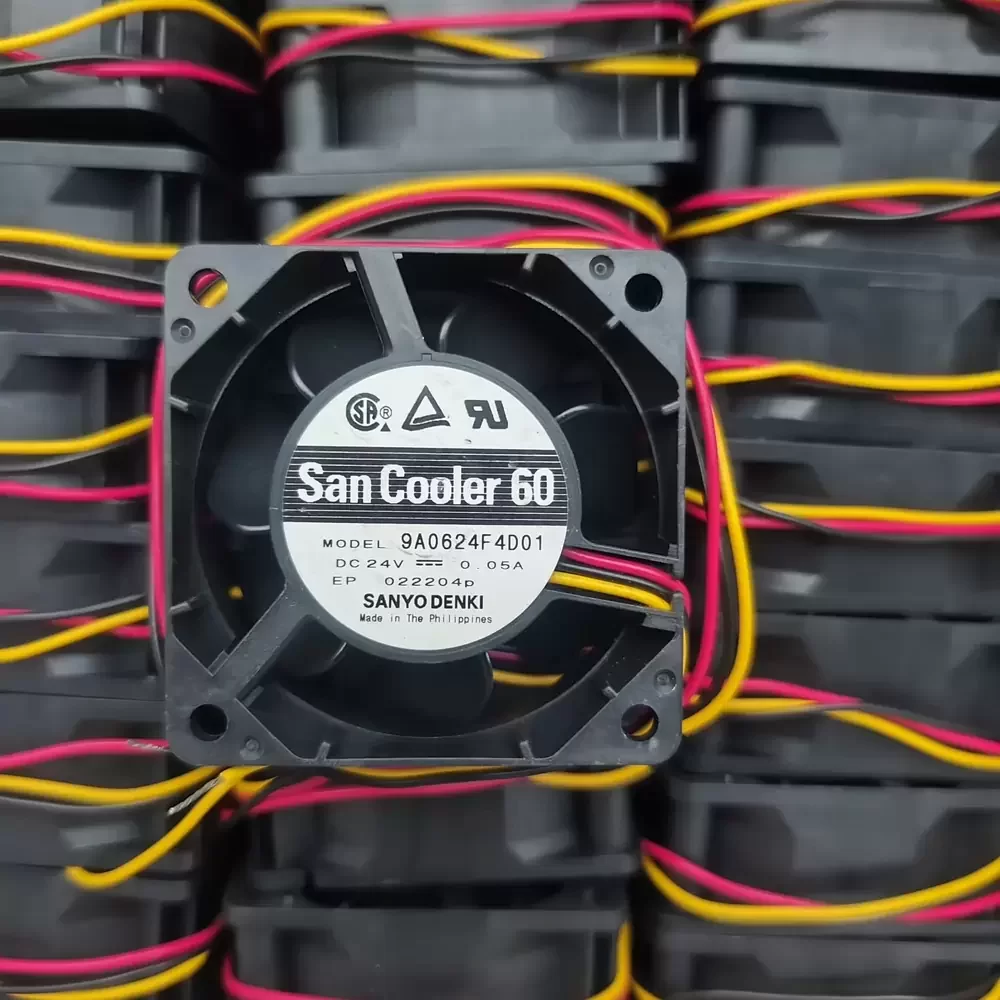 9A0624F4D01 Sanyo Denki 24VDC 1.2W 60x60x25mm Axial Fan