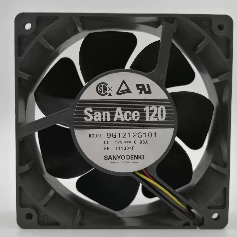 9G1212HG101 Sanyo Denki 12VDC 120x120x38mm Axial Fan 9G1212HG101 Sanyo Denki 12VDC 120x120x38mm Axial Fan