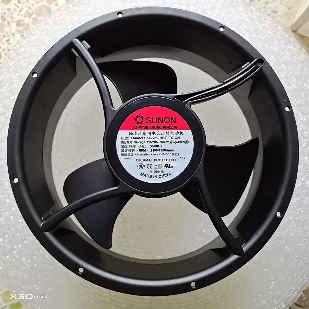 A2259-HBT.TC.GN SUNON 230VAC 254x89mm Axial Fan A2259-HBT.TC.GN SUNON 230VAC 254x89mm Axial Fan