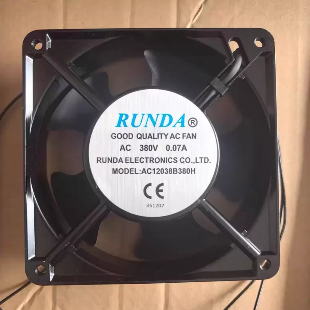 AC12038B380H RUNDA 380VAC 0.07A 120x120x38mm Axial Fan AC12038B380H RUNDA 380VAC 0.07A 120x120x38mm Axial Fan