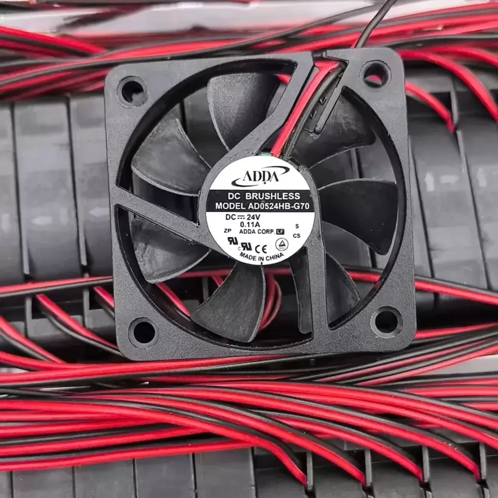 AD0524HB-G70 ADDA 24VDC 50x50x10mm 2-Wire Axial Fan AD0524HB-G70 ADDA 24VDC 50x50x10mm 2-Wire Axial Fan