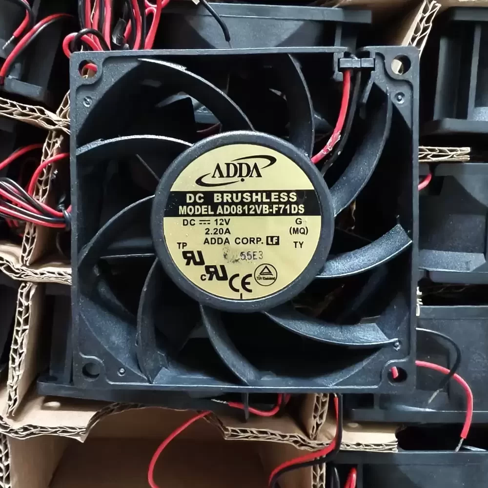 AD0812VB-F71DS ADDA 12VDC 2.2A 80x80x38mm Axial Fan