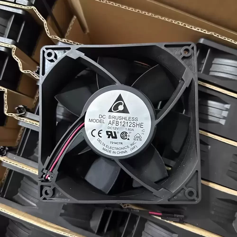 AFB1212SHE-C Delta 12VDC 120x120x38mm Industrial Axial Fan AFB1212SHE-C Delta 12VDC 120x120x38mm Industrial Axial Fan