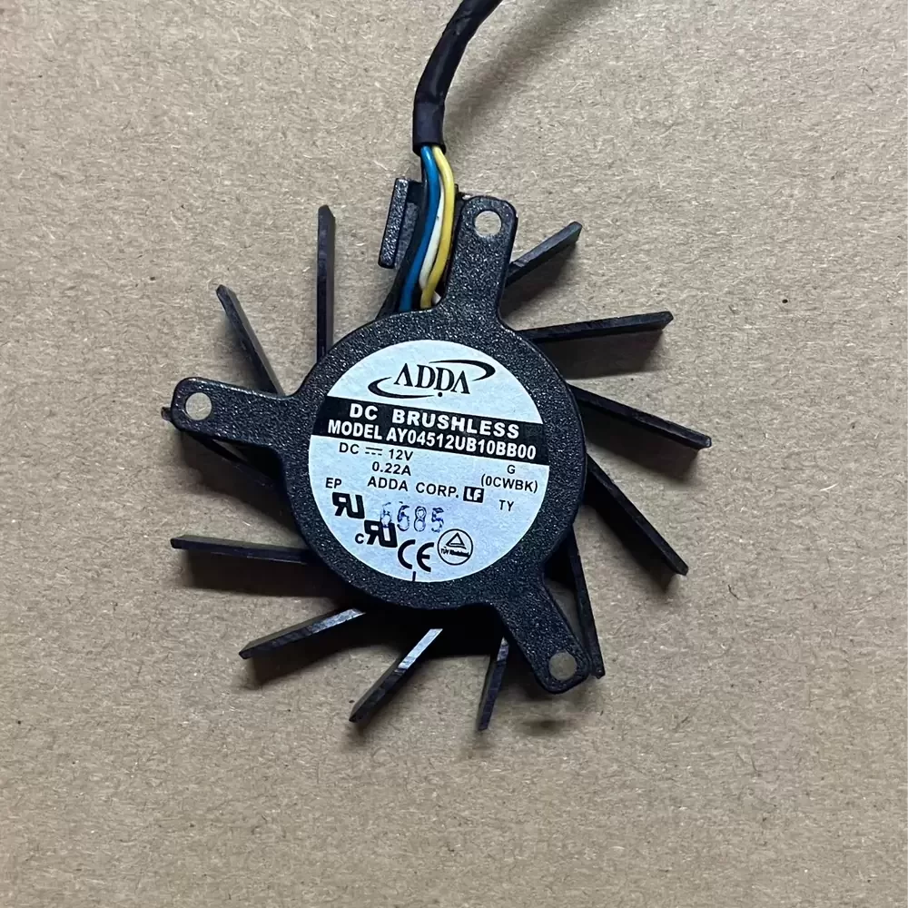 AY04512UB10BB00 ADDA 12VDC 0.22A 45mm Graphics Card Fan