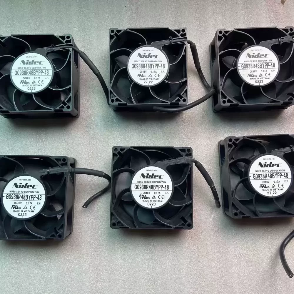 G0938R48BYPP-48 Nidec 48VDC 0.17A 92x92x38mm Axial Fan G0938R48BYPP-48 Nidec 48VDC 0.17A 92x92x38mm Axial Fan