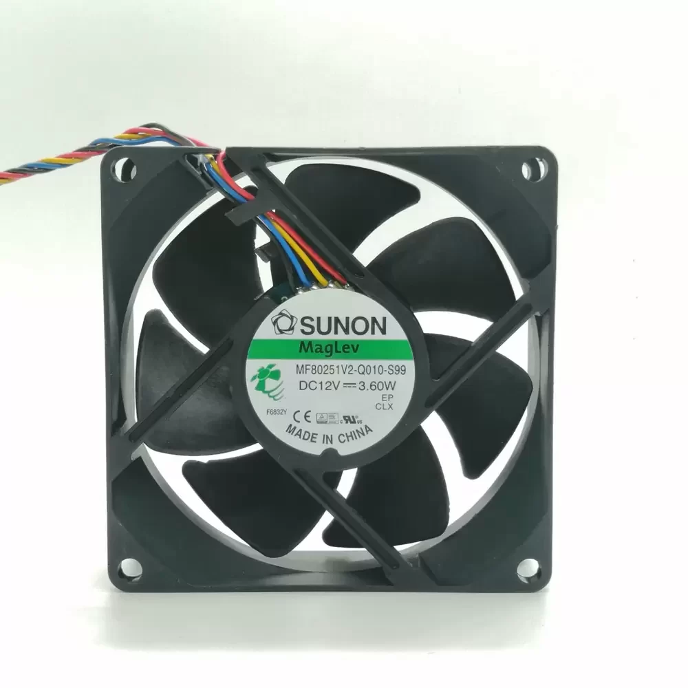MF80251V2-Q010-S99 Sunon 12VDC 80x80x25mm 4-Wire Axial Fan