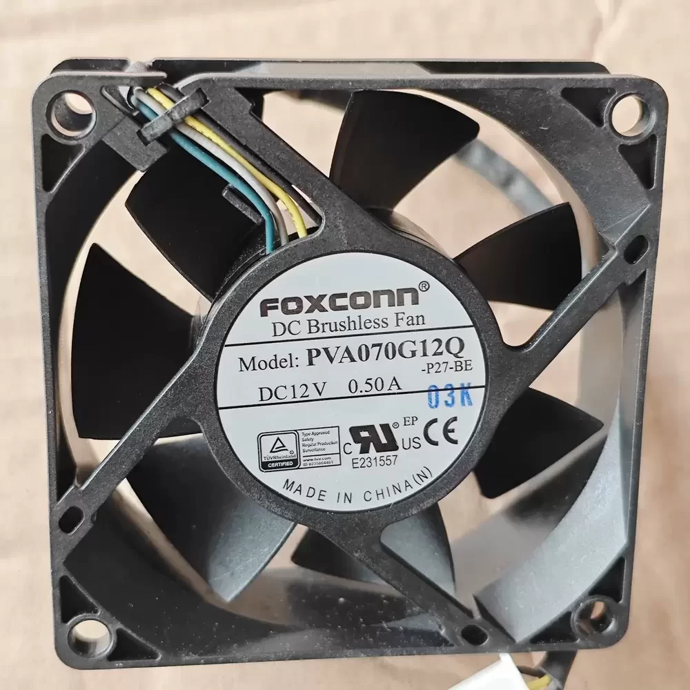 PVA070G12Q-P27-BE Foxconn 12VDC 70x70x25mm Axial Fan