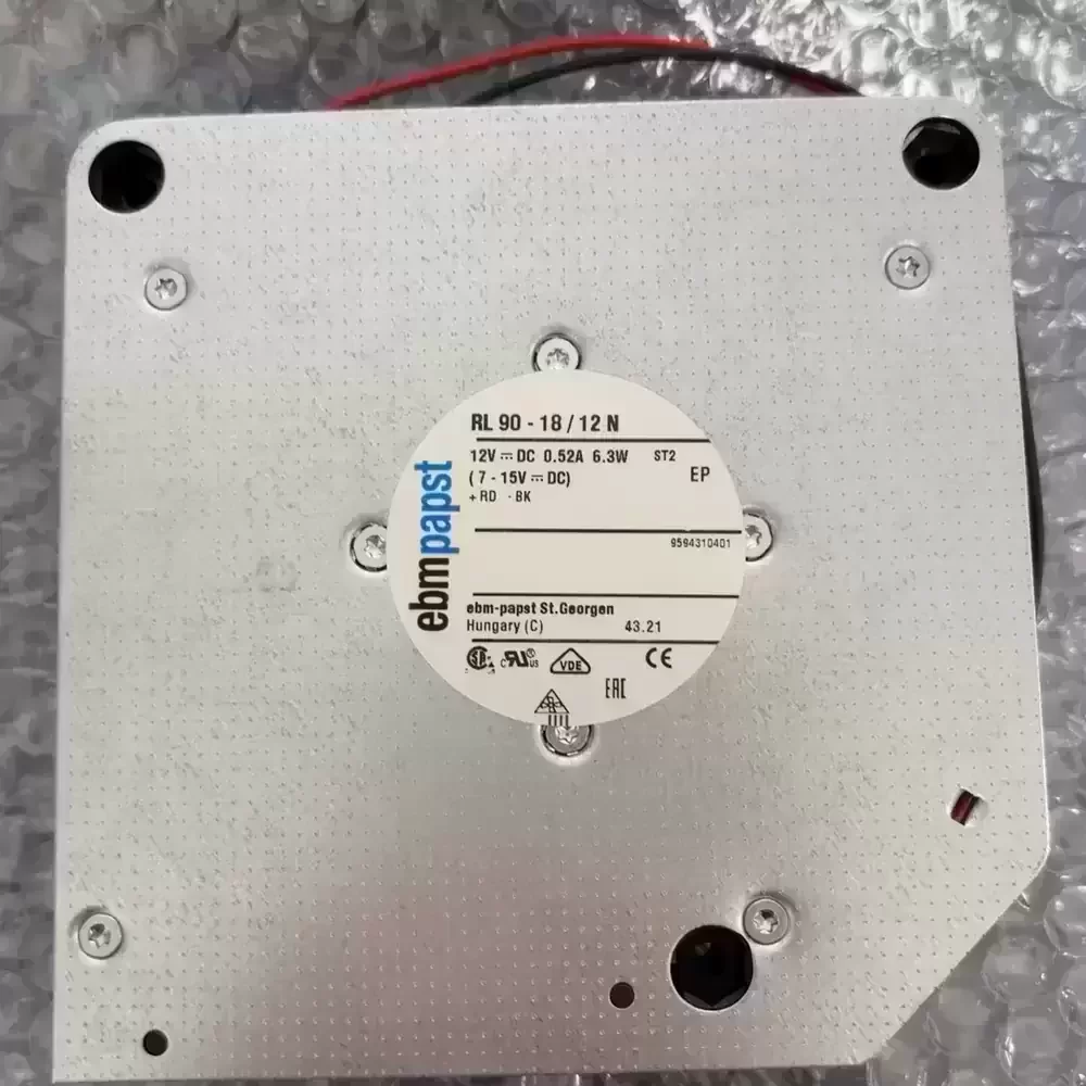 RL90-18/12N ebm-papst 12VDC 0.52A Centrifugal Blower