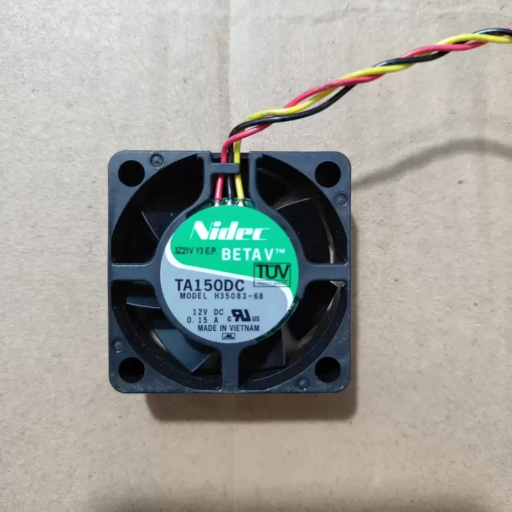 TA150DC H35083-68 Nidec 12VDC 40x40x15mm Axial Fan TA150DC H35083-68 Nidec 12VDC 40x40x15mm Axial Fan