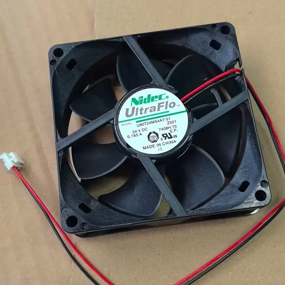 U80T24MS4A7-51Z021 Nidec 24VDC 80x80x25mm Axial Fan U80T24MS4A7-51Z021 Nidec 24VDC 80x80x25mm Axial Fan