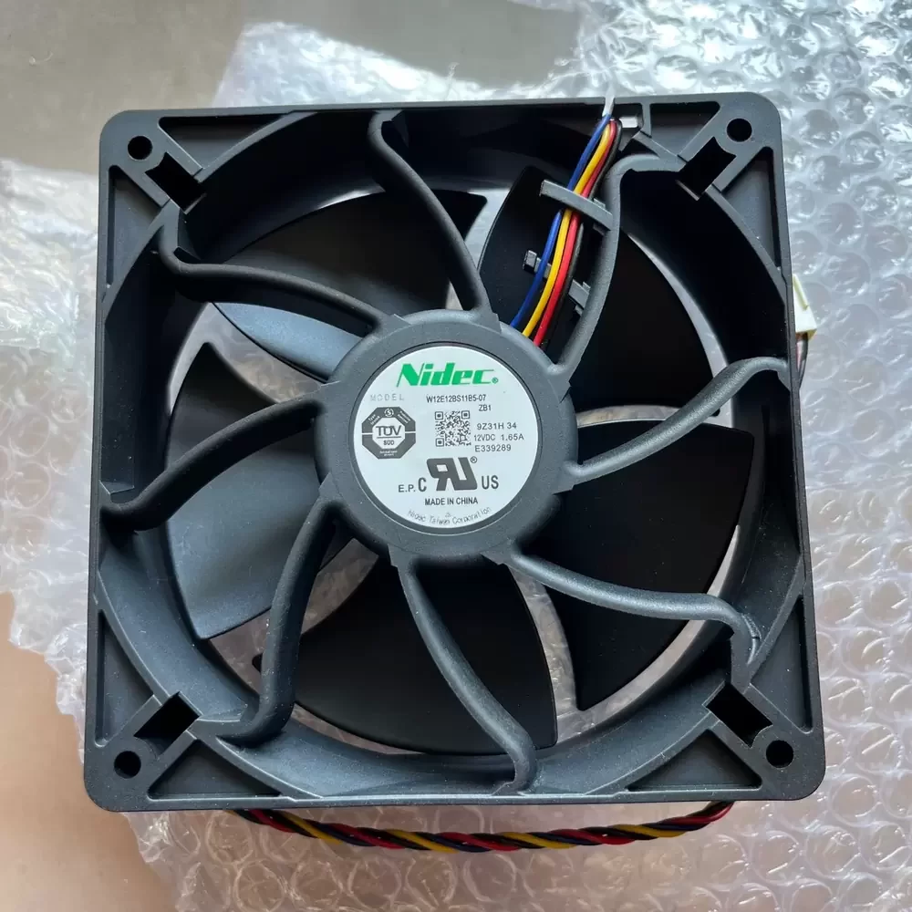 W12E12BS11B5-07ZB1 Nidec 12VDC 120x120x38mm Axial Fan W12E12BS11B5-07ZB1 Nidec 12VDC 120x120x38mm Axial Fan