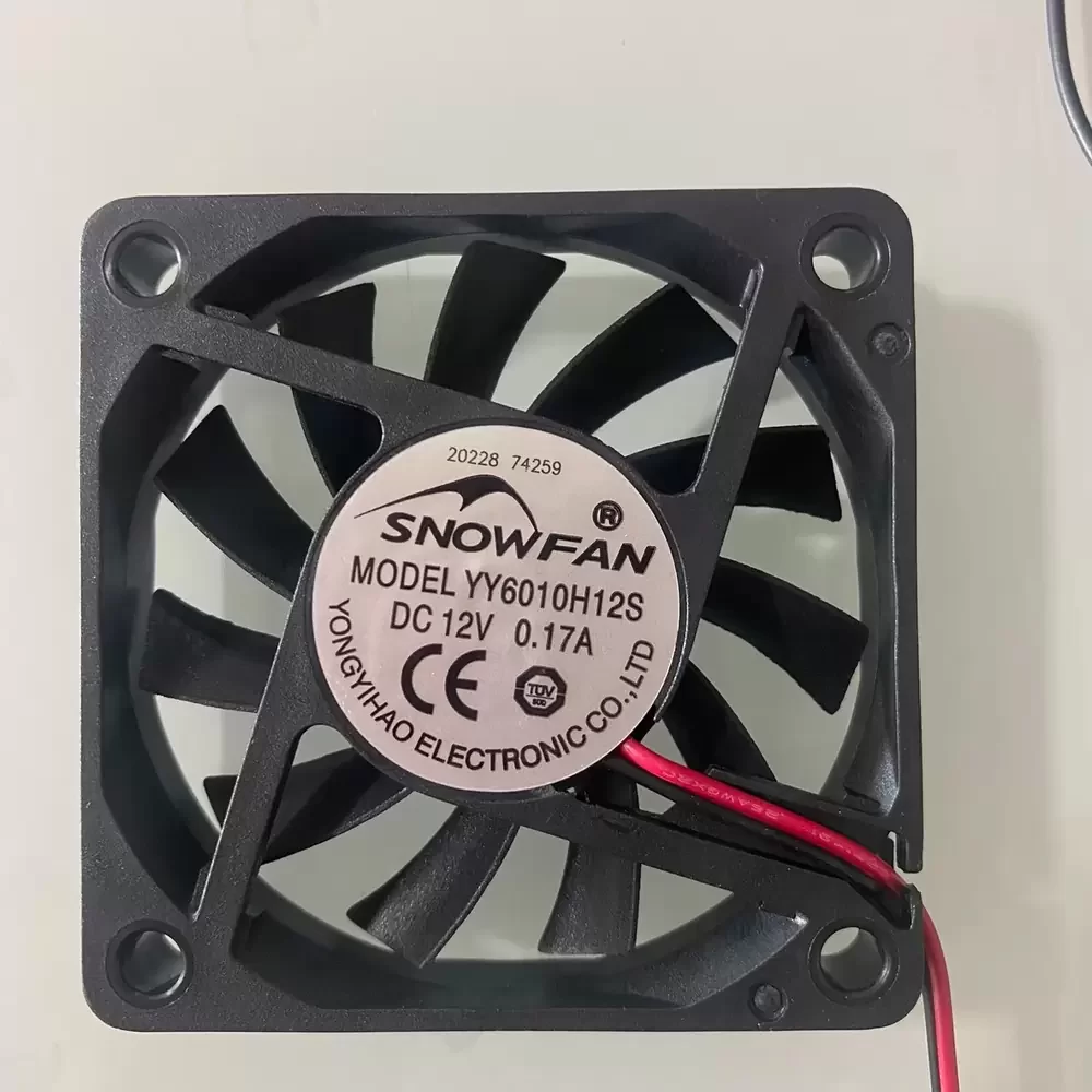 YY6010H12S SNOWFAN 12VDC 0.17A 60x60x10mm Axial Fan
