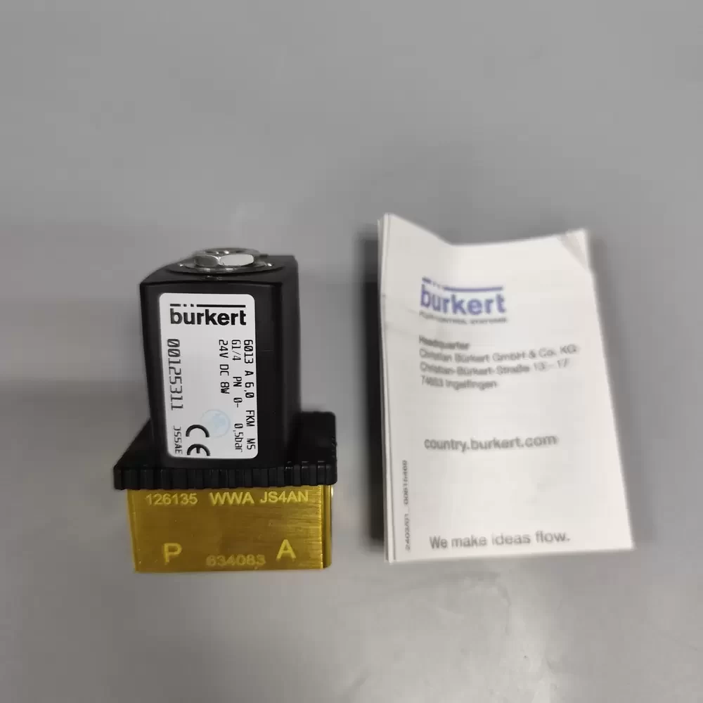 00125311 Bürkert 24VDC G1/4 2/2-way NC Solenoid Valve