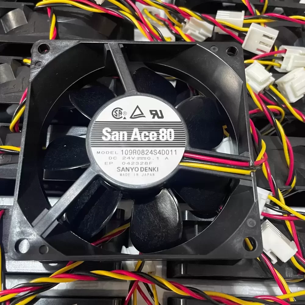 109R0824S4D011 Sanyo Denki 24V 80x80x25mm DC Axial Fan