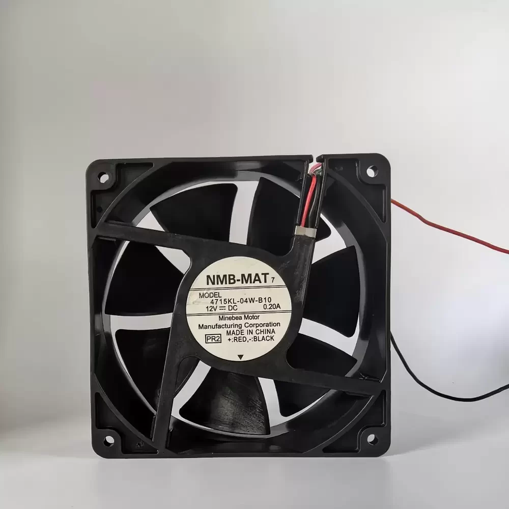 4715KL-04W-B10-PR2 NMB 12VDC 0.20A 120x120x38mm Axial Fan 4715KL-04W-B10-PR2 NMB 12VDC 0.20A 120x120x38mm Axial Fan