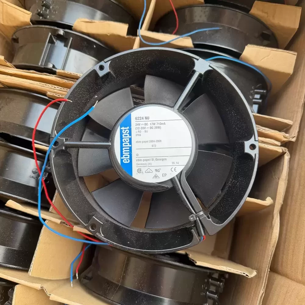 6224NU ebm-papst 24VDC 18W 172x51mm IP68 DC Axial Fan