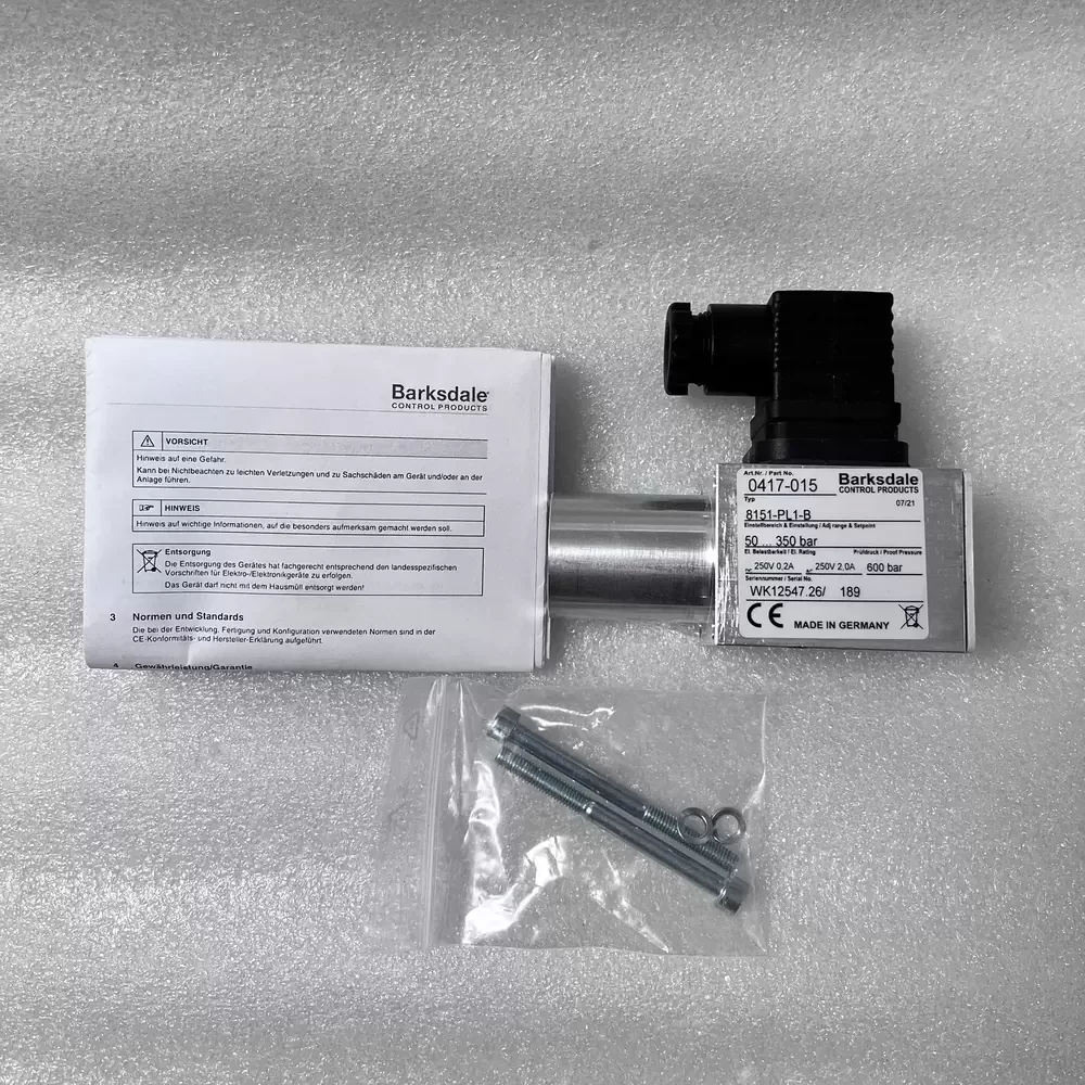 8151-PL1-B Barksdale 350bar 250VAC/DC Piston Pressure Switch