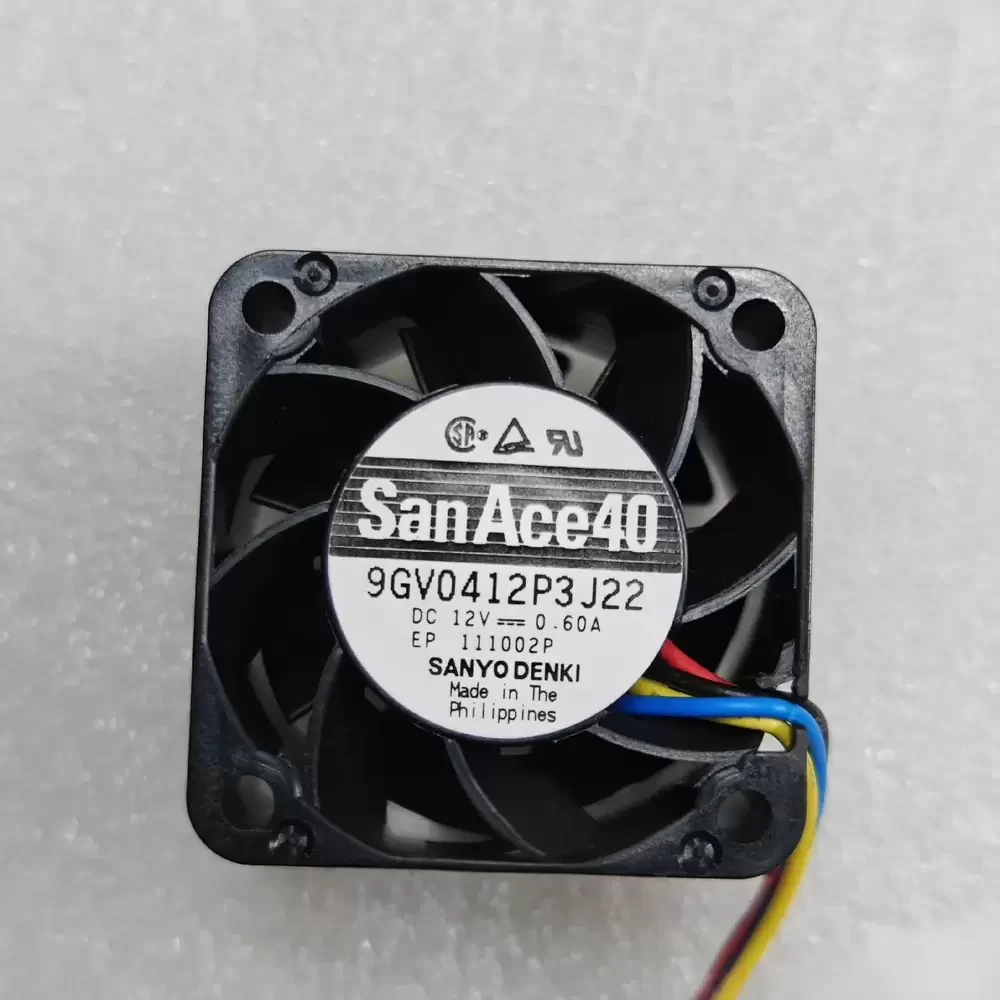 9GV0412P3J22 Sanyo Denki 12VDC 0.60A 40x40x28mm Axial Fan