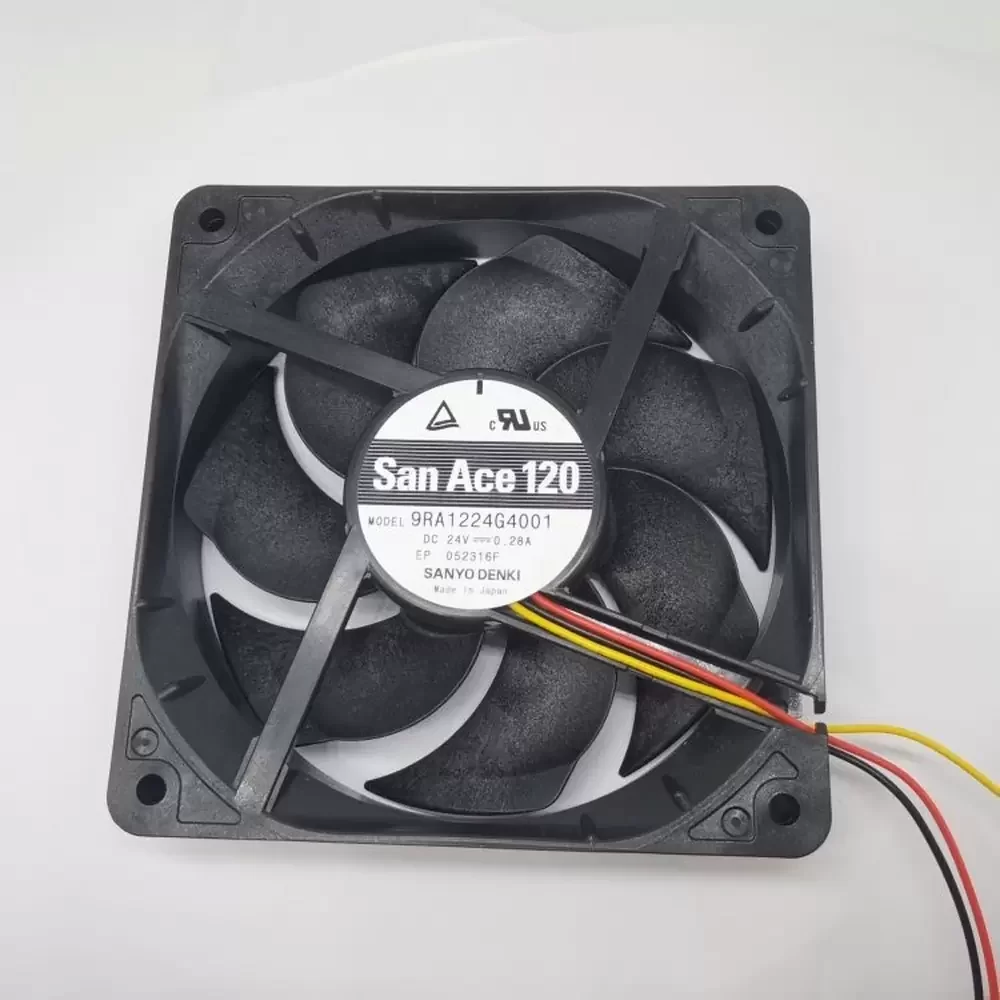 9RA1224G4001 Sanyo Denki 24VDC 130CFM 120x120x25mm Axial Fan